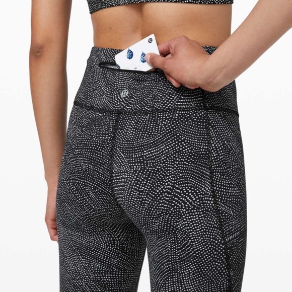 Lululemon Speed Wunder Tight *Asym Free Spirit Ice Grey Black / Black - Picture 7 of 12